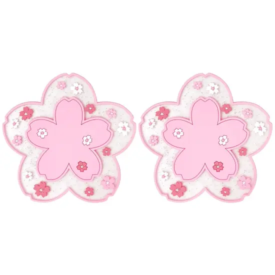 Wrapables Cherry Blossom Coasters for Cups and Drinks (Set of 2) {1}