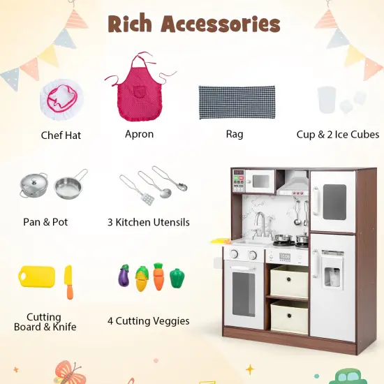 Kids Modern Toy Kitchen Playset With Attractive Lights And Sounds {6}