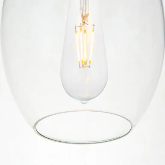 Baxter 5 Lights Chrome Pendant With Clear Glass {6}