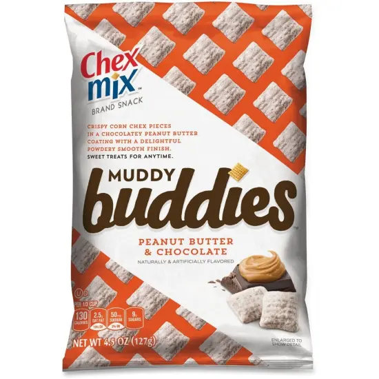 Muddy Buddies Peanut Butter & Chocolate 4.5 Oz - Case of 7 {1}