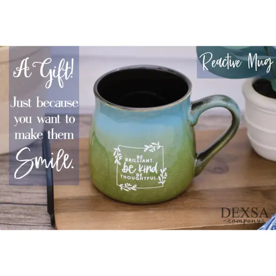 Dexsa Be Brilliant Designer Ceramic Mug - 16 oz {3}
