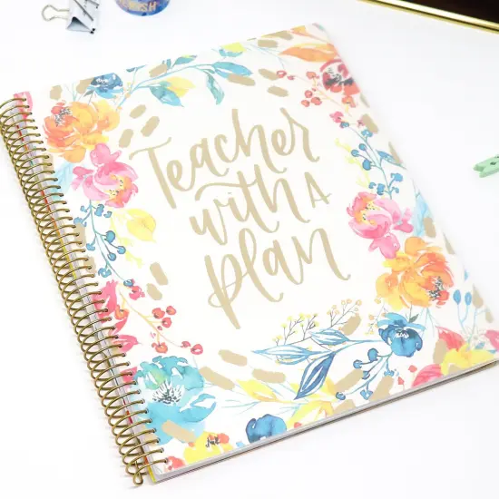 bloom daily planners Undated Teacher Planner & Calendar, Teacher With a Plan {3}