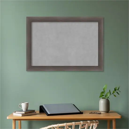 Hardwood Wood Framed Magnetic Board Hardwood Chocolate {5}