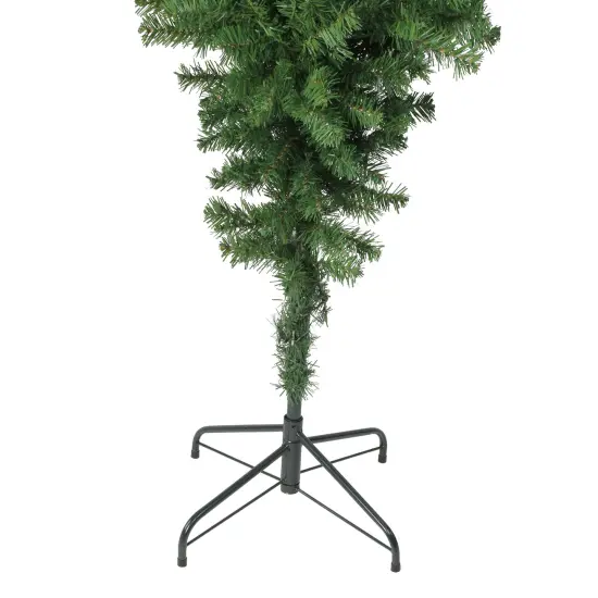 Northlight 5.5' x 36" Green Upside Down Spruce Medium Artificial Christmas Tree - Unlit {3}