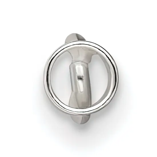 Sterling Silver Tube Crimp Cord End 3.2mm - Pack of 12 {3}