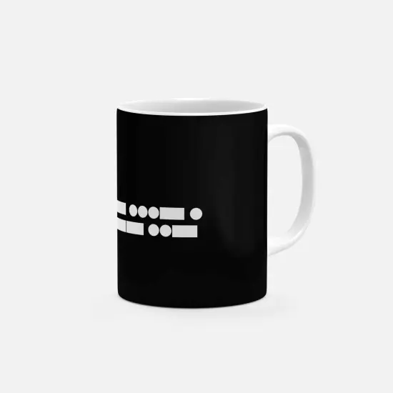 Morse Code I Love You 11 Oz Mug II {2}