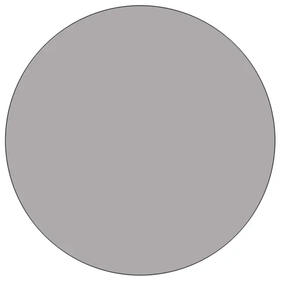 Emma and Oliver Mobile 42" Round Laminate Adjustable Preschool Activity Table Gray {2}