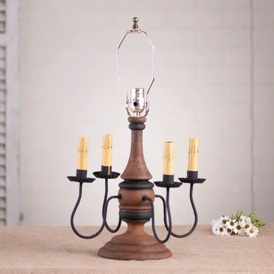 Jamestown Lamp Base in Hartford Pumpkin {3}