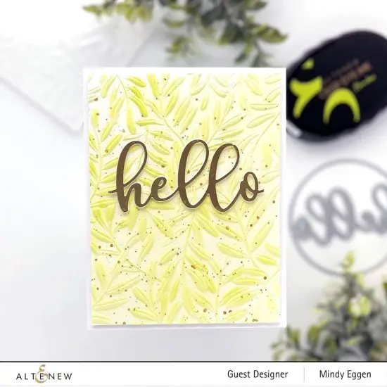 Curving Leaves 3D Embossing Folder {3}