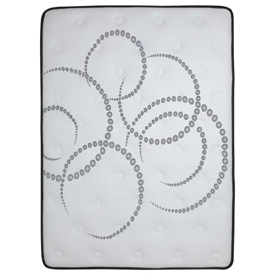 Emma and Oliver 12" Mattress & Gel Memory Foam Topper Bundle Set {6}