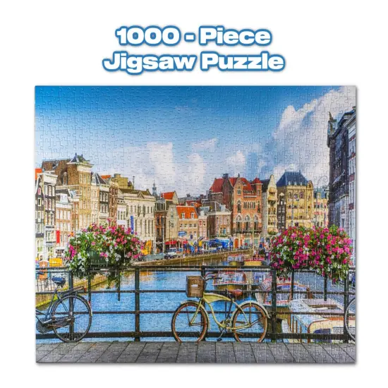 Afternoon in Amsterdam City 1000 Piece Jigsaw Puzzle {4}