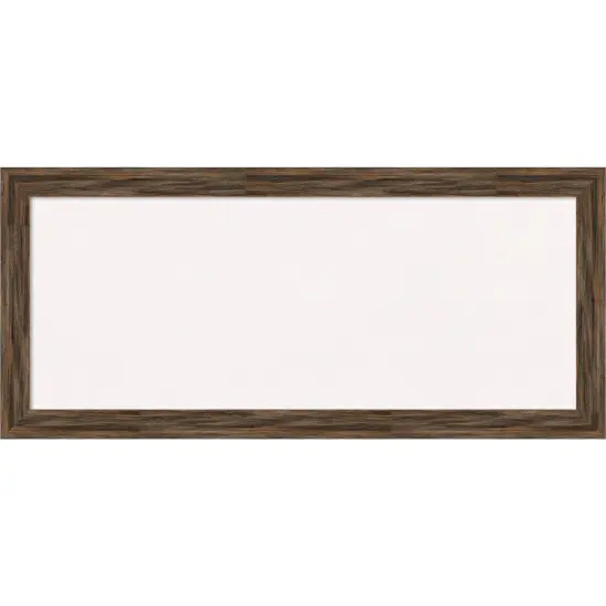 Regis Barnwood Narrow Wood Framed Corkboard, White Cork Mocha {1}