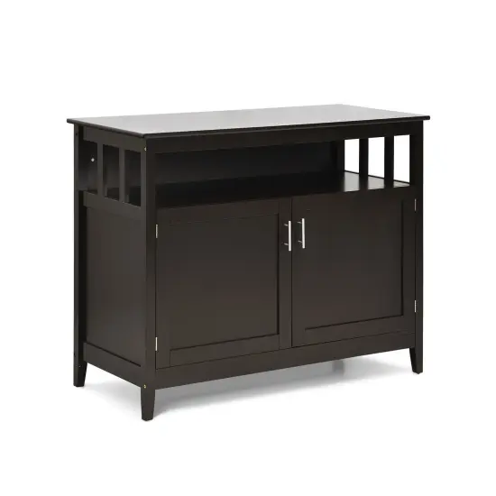 Modern Wooden Kitchen Storage Cabinet Brown {3}