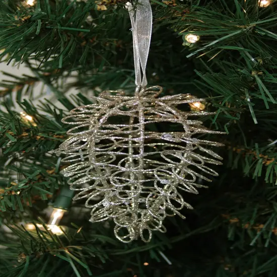 Midwest 4.75" Gold Glitter Drenched Twisted Acorn Christmas Ornament {3}