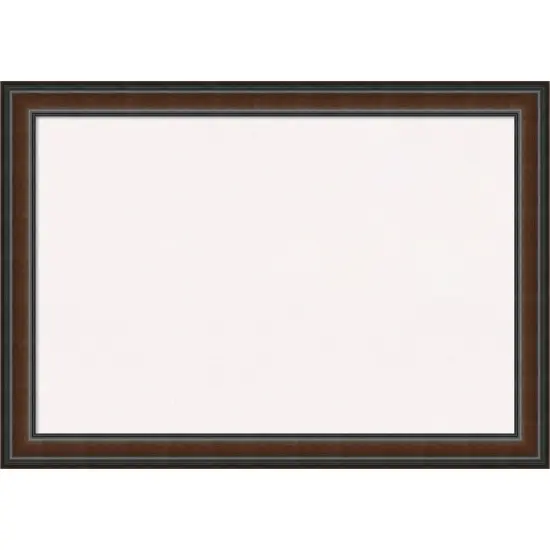 Cyprus Walnut Wood Framed Corkboard, White Cork {1}