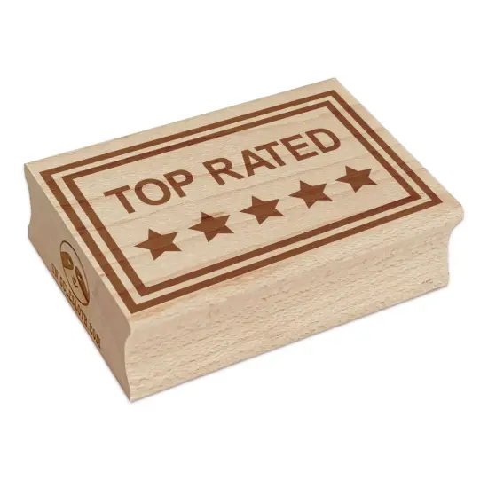 Top Rated 5 Stars Rectangle Rubber Stamp for Stamping Crafting {7}