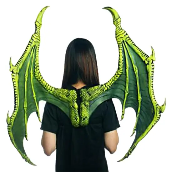Medieval Legend Adult Costume Ultimate Dragon Wings Green {1}