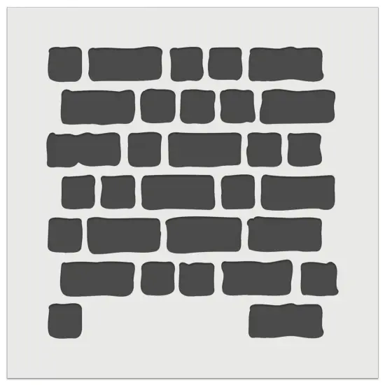 Rough Bricks Repeating Pattern Wall Cookie DIY Craft Reusable Stencil {7}