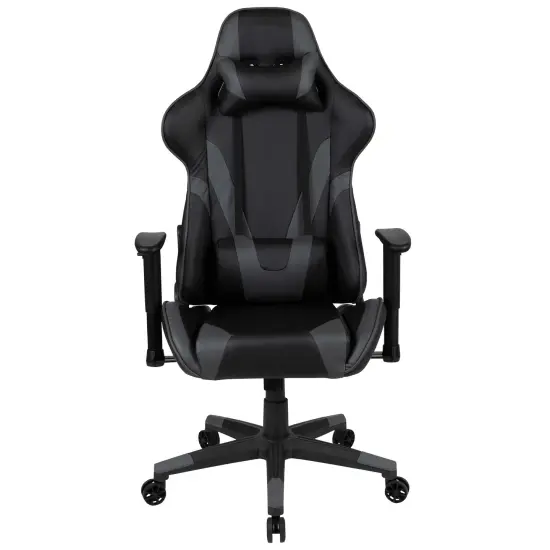 Emma and Oliver Z200 Gaming Chair Racing Office Ergonomic Computer PC Chair with Reclining Back Gray {3}