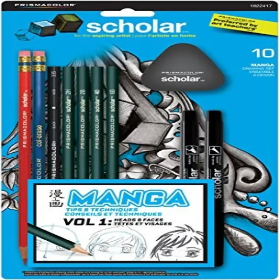 Manga Drawing Set - 10-Piece Scholar Kit for Artists {2}