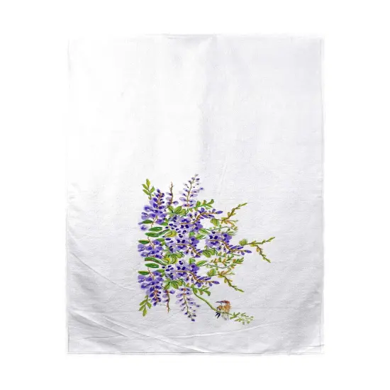 Betsy Drake Wisteria & Bird Beach Towel Multicolor {1}