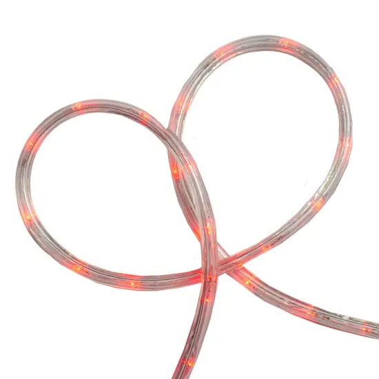 Northlight Flexible Incandescent Outdoor Christmas Rope Light - Red- 18' Clear Wire {3}