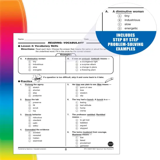 Spectrum Test Practice 6th Grade Workbooks All Subjects, Math, Language Arts, Reading Comprehension, Grammar, Spelling, Vocabulary, and Writing Practice, Classroom or Homeschool Curriculum {4}