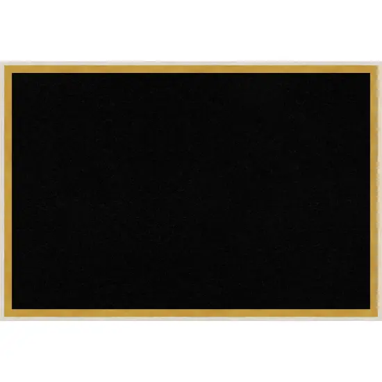 Paige Wood Framed Corkboard, Black Cork Paige White Gold {1}
