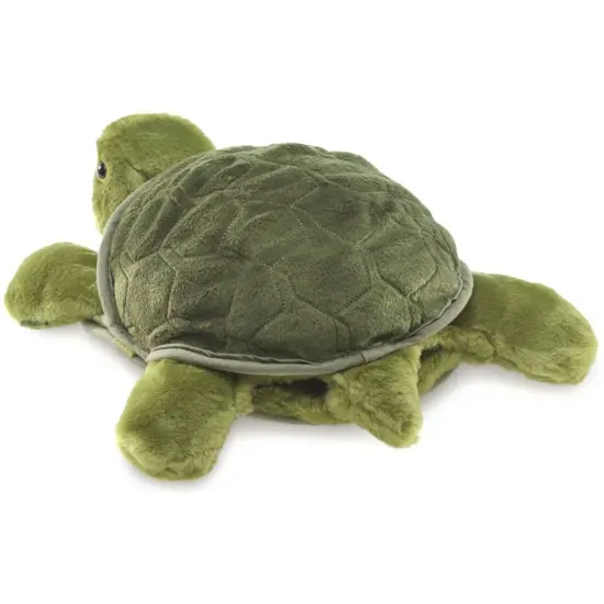 Folkmanis Turtle Plush Hand Puppet {3}
