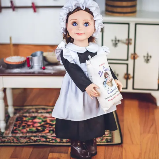 The Queen' Treasures 18 Inch Doll 5 Piece Kitchen Maid Clothes Outfit with Boots {5}