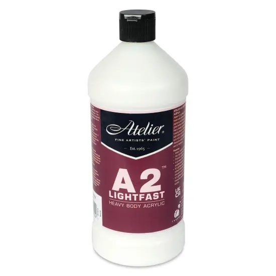 Chroma A2 Student Acrylics - Titanium White, 1 L, Bottle {1}