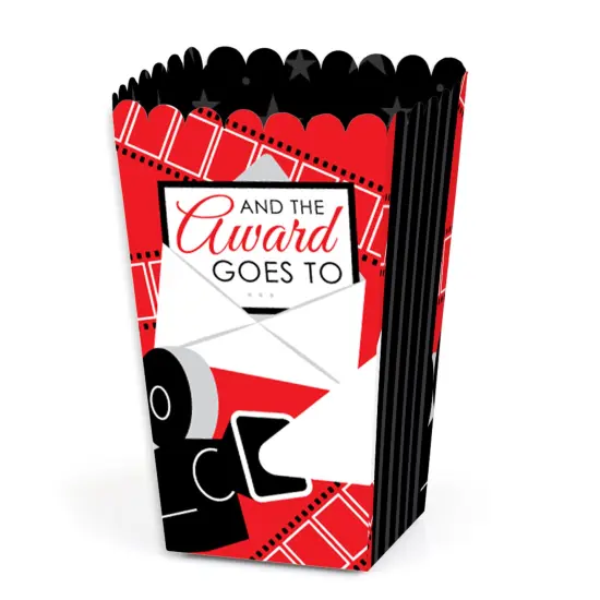 Big Dot of Happiness And the Award Goes To - Movie Party Favor Popcorn Treat Boxes - Set of 12 {1}