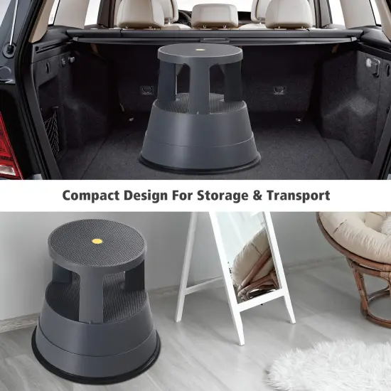 330 lbs Step Stool with Non-Slip Rubber Platform {3}