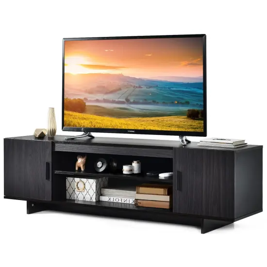 TV Stand Media Entertainment Center for with Storage Cabinet {1}