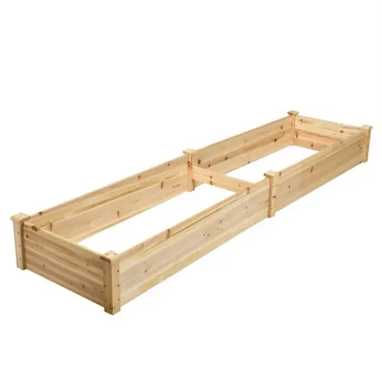 Wooden Vegetable Raised Garden Bed for Backyard Patio Balcony {1}