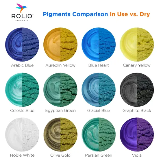 Rolio Mica Powder - Summer Mountains 12 Color Set - 10g Jars {2}