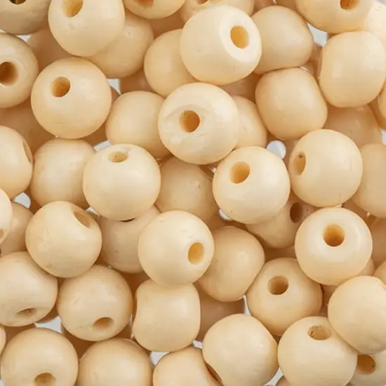 John Bead 8mm Round Natural Bone Beads, 100pcs {1}