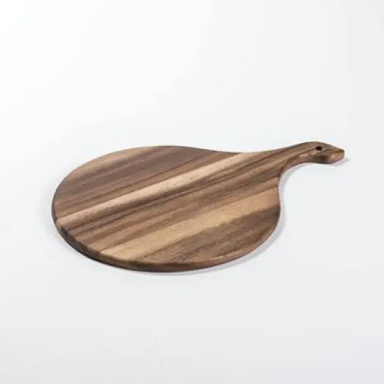 Kalmar Home Acacia Wood Cutting/ Charcuterie Board - Small Round {1}