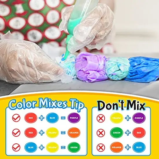 Tie Dye Kit for Kids Adults - Arts and Crafts Toy for Girls & Boys Ages 6-12 - Fabric Tye Dye Craft Kits 20 Colors, Birthday Christmas Gifts for Kids 3 4 5 6 7 8 9 10+ {2}