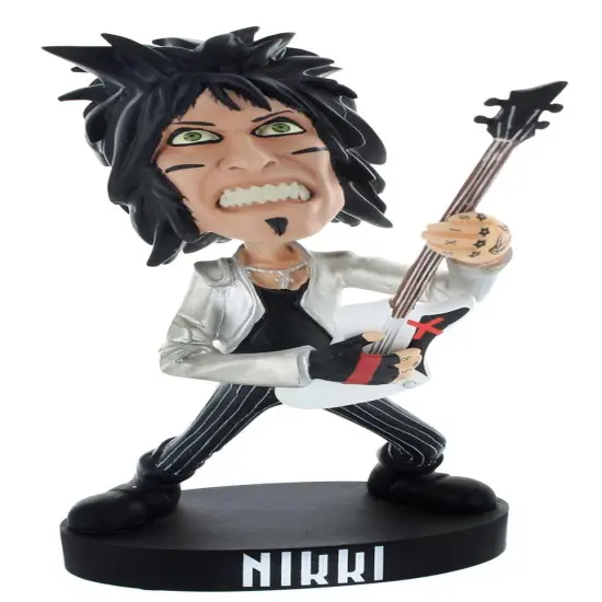 Locoape Motley Crue Nikki Sixx Resin Bobble Head Statue {1}