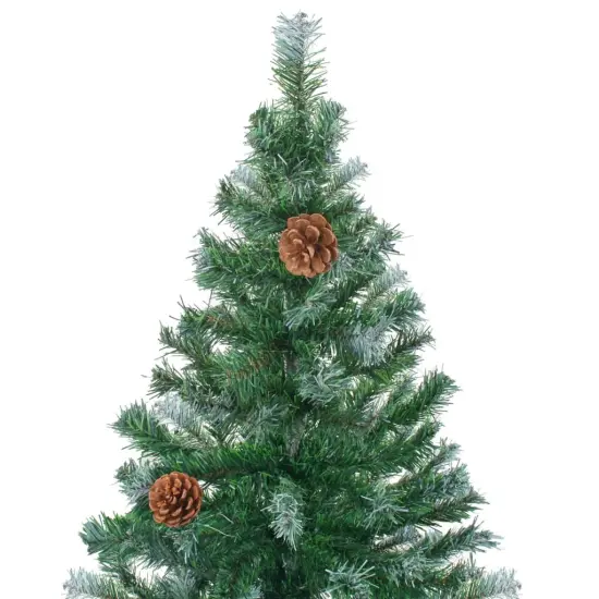 Artificial Christmas Tree with Pinecones 6 ft {4}