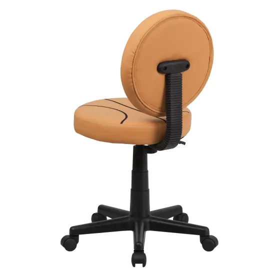 Emma and Oliver Sports Swivel Task Office Chair Black and Orange {4}