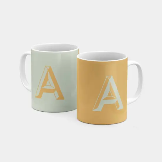 Monogram Letter 11oz Mug VIII {3}