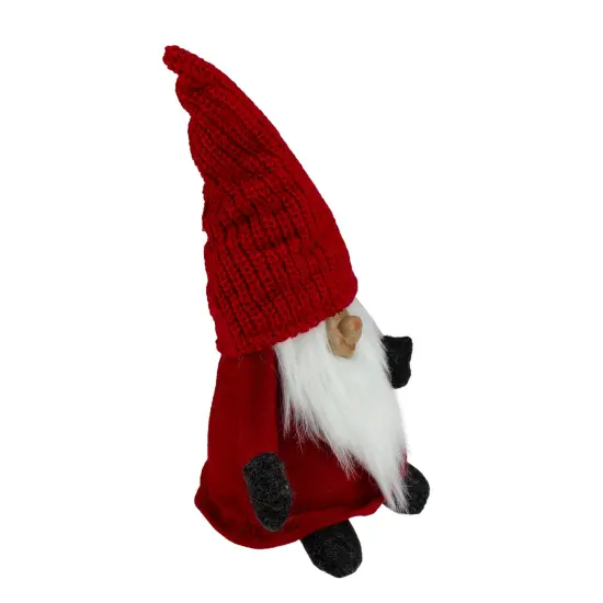 Northlight Portly Smiling Gnome Christmas Figure - 13.5" - Red {4}