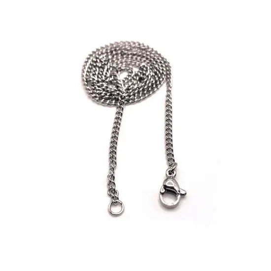 10 or 60: 19.7" Stainless Steel Pre-Made Necklace Chains {4}