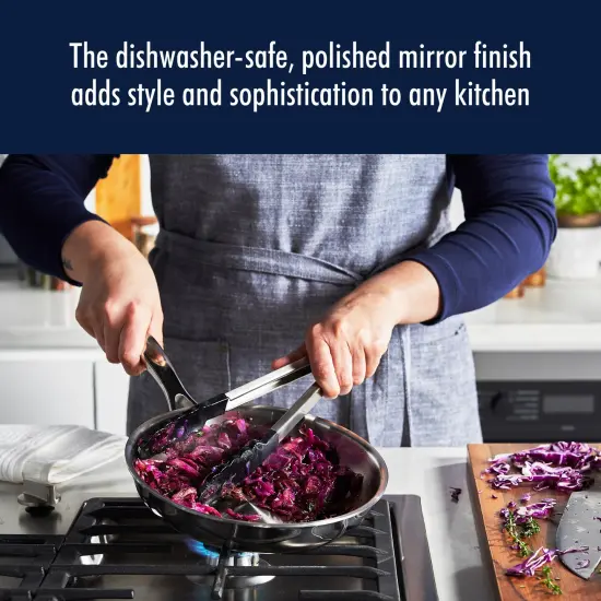 Henckels Clad H3 2-pc Stainless Steel 10-in & 12-in Fry Pan Set {5}