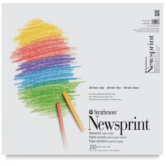Strathmore Newsprint Pad - 18" x 24", 100 Sheets {1}