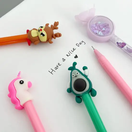 Wrapables Gel Pens School Office Supplies (12 pack) Cute Critters {3}