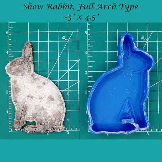 Show Rabbit - Full Arch Type - Silicone freshie Mold {1}