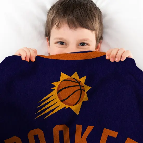 Sleep Squad Phoenix Suns Devin Booker 60&rdquo; x 80&rdquo; Raschel Plush Jersey Basketball Blanket {4}